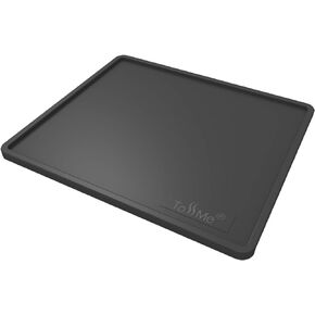 Espresso Tamping Mat I 6X7 Inch Food Safe Silicone Coffee Tamper Mat I Portafilter Mat For Baristas I Coffee Tamp Mat I Waterproof, Heat Resistant Tamping Pad and Tamp Station TM-CO05 Black