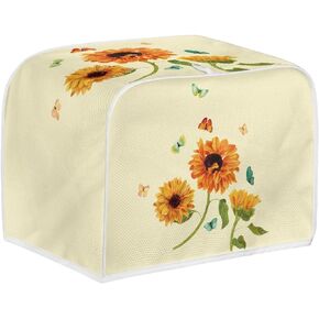 Coldinair Black Gold Marble Print Toaster Cover 2 Slice Small Bread Maker Kitchen Appliance Protector with Hook