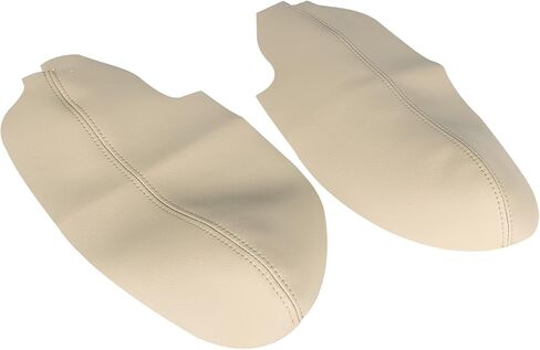 2 Pcs Leather Door Panel Armrest Handrail Cover Replacement for TSX 2009-2014 Beige in Saudi Arabia