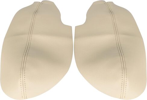 2 Pcs Leather Door Panel Armrest Handrail Cover Replacement for TSX 2009-2014 Beige in Saudi Arabia