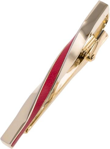 [TAVARAT] Tie Clip Tie Clips for Men Genuine Leather Tie Bar Tie Pin Limited color Tps-078lgd in Saudi Arabia