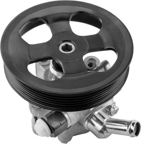 Power Steering Pump, with Pulley, Compatible with Toyota Tundra 2007 2008 2009, V8 4.7L, Replace # 21-5488 443100C080 in Saudi Arabia