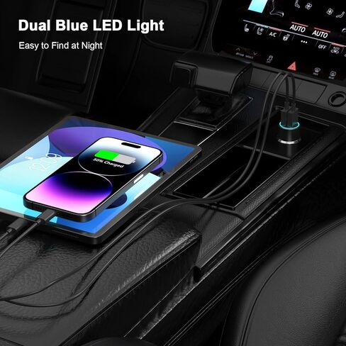 Car Charger iPhone [MFi Certified], Smallest 4.8A All Metal Dual Port USB Car Charger Fast Charge Adapter with 2 Pack Lightning Cable Quick Charging for iPhone 14 13 12 11 XS XR X 8 iPad AirPods in Kuwait