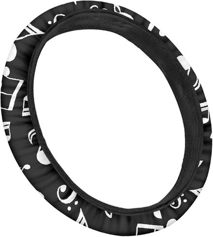 Forchrinse 3D Art Flower Auto Steering Wheel Covers,Anti-Slip Soft Car Steering Wheel Protector for Most Cars in Saudi Arabia