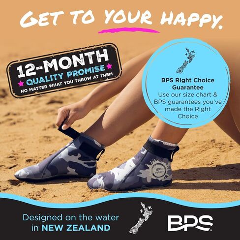 جوارب مائية من النيوبرين مقاس 3 مم من BPS "Aqua Series" للرمال والشاطئ وكرة القدم وكرة الطائرة وأحذية السباحة in Kuwait