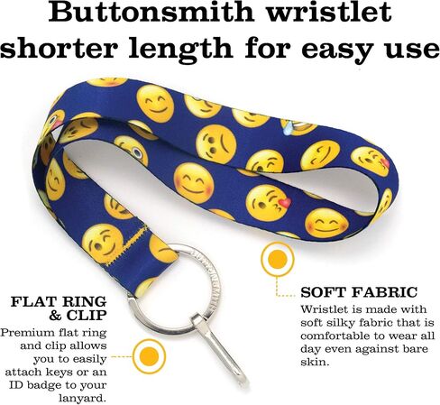 سوار معصم بسلسلة مفاتيح ممتعة من Buttonsmith - صُنع في الولايات المتحدة الأمريكية in Kuwait