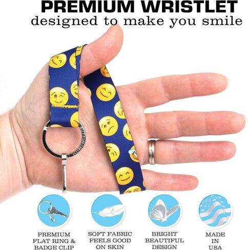 سوار معصم بسلسلة مفاتيح ممتعة من Buttonsmith - صُنع في الولايات المتحدة الأمريكية in Kuwait