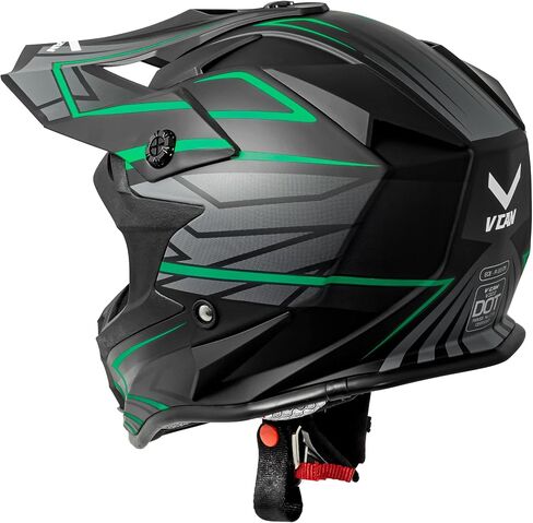 VCAN VX38Y Youth Kids ATV Motorcross Offroad Dirt Bike Motorcycle Goggles Gloves Downhill Helmet DOT Approved in Saudi Arabia