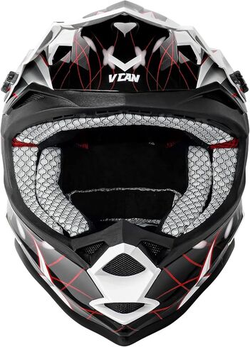 VCAN VX38Y Youth Kids ATV Motorcross Offroad Dirt Bike Motorcycle Goggles Gloves Downhill Helmet DOT Approved in Saudi Arabia