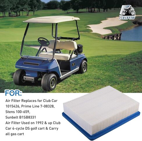 LOCOPOW 1015426 Air Filter for Club Car DS Gas Golf Cart Carryall Models with FE290 FE350 Machine 1992 and Up Stens # 100-659 Sunbelt B1SB8331 Prime Line 7-08328 Performance in Saudi Arabia
