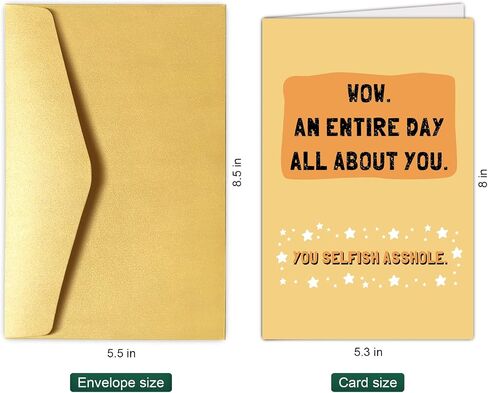 Chenive Funny Getting Older Birthday Card for Him Her, Rude Birthday Card for Man Women, Happy Birthday You F*cking Fossil in Saudi Arabia