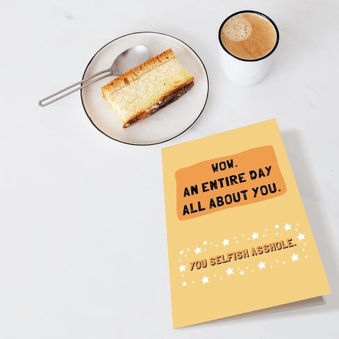 Chenive Funny Getting Older Birthday Card for Him Her, Rude Birthday Card for Man Women, Happy Birthday You F*cking Fossil in Saudi Arabia