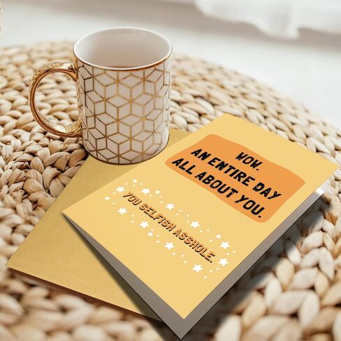 Chenive Funny Getting Older Birthday Card for Him Her, Rude Birthday Card for Man Women, Happy Birthday You F*cking Fossil in Saudi Arabia