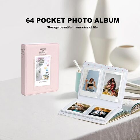 مجموعة ملحقات الكاميرا الفورية 11 في 1 لكاميرا Fujifilm Instax Mini 12 مع حافظة كاميرا + ألبوم صور وإطارات + إطار معلق على الحائط + فلتر ملون + عدسة سيلفي (نقاط ملونة) in Saudi Arabia