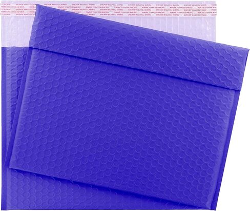 رسائل بريد فقاعية زرقاء ذات فتحة جانبية مقاس 13 × 10 بوصة (25 حزمة) in Kuwait