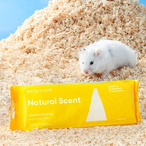 BUCATSTATE Hamster Cork Bedding & Litter Natural Granule 3L Low in Dust & Odor Control for Dwarf Hamster Gerbils Mices and Small Animals (4-8mm) in Kuwait