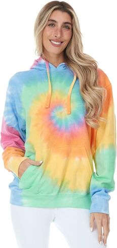 DARESAY Womens Tie Dye Pullover Hoodie Fleece Sweatshirts -Sizes Up to 5XL in Saudi Arabia