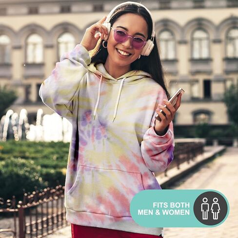 DARESAY Womens Tie Dye Pullover Hoodie Fleece Sweatshirts -Sizes Up to 5XL in Saudi Arabia