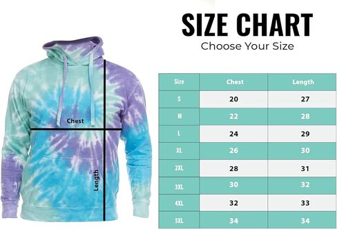 DARESAY Womens Tie Dye Pullover Hoodie Fleece Sweatshirts -Sizes Up to 5XL in Saudi Arabia