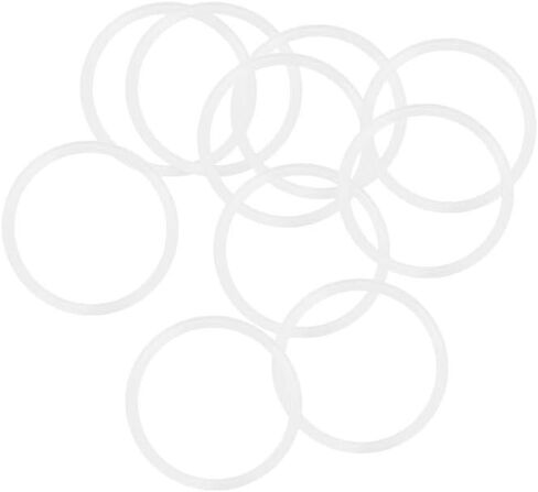 حلقات دائرية من السيليكون من uxcell، 21 مم OD 18 مم معرف 1.5 مم عرض VMQ حشية ختم لإصلاح أنابيب صمامات الضاغط، أبيض، عبوة من 10 قطع in Saudi Arabia