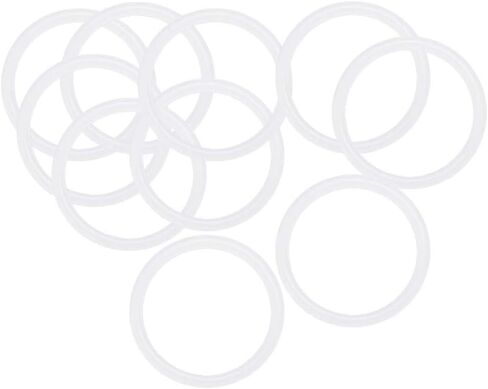 حلقات دائرية من السيليكون من uxcell، 21 مم OD 18 مم معرف 1.5 مم عرض VMQ حشية ختم لإصلاح أنابيب صمامات الضاغط، أبيض، عبوة من 10 قطع in Saudi Arabia