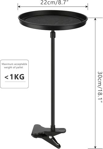 صينية طعام قابلة للتعديل للسيارة، طاولة طعام دوارة 360 درجة غير قابلة للانزلاق، قطر 8.7 بوصة، صينية سيارة دوارة، كوب مشروبات، قهوة، وجبات خفيفة، طاولة طعام قابلة للطي in Kuwait