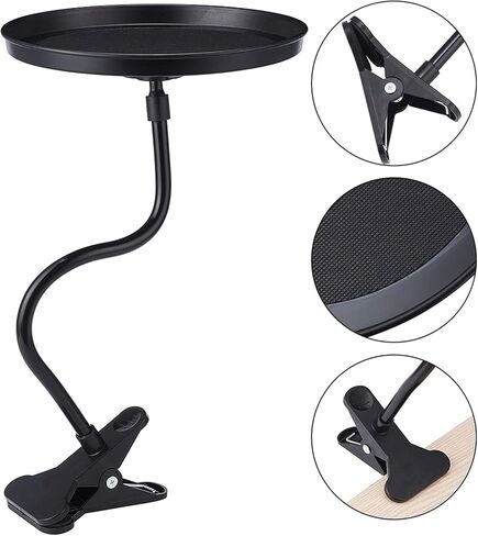 صينية طعام قابلة للتعديل للسيارة، طاولة طعام دوارة 360 درجة غير قابلة للانزلاق، قطر 8.7 بوصة، صينية سيارة دوارة، كوب مشروبات، قهوة، وجبات خفيفة، طاولة طعام قابلة للطي in Kuwait