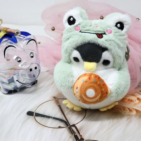 Yueton 1 حزمة لطيف أفخم البطريق المفاتيح Kawaii أفخم دمية قلادة الإبداعية زي اللعب البطريق قلادة للفتيات النساء الأولاد in Saudi Arabia