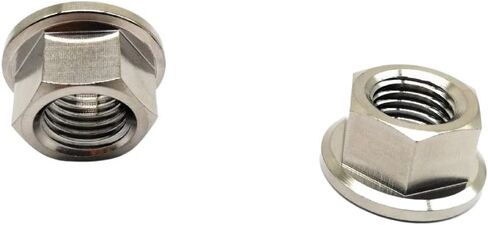 RISON التيتانيوم الجوز التيتانيوم شفة الجوز M10x1.5mm التيتانيوم ضرس الجوز المحروق الأزرق 6AL4V التيتانيوم شفة الجوز للدراجات النارية 5 قطعة in Kuwait