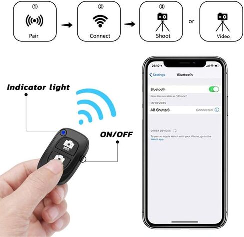 حامل ثلاثي للهاتف، حامل ثلاثي للهاتف الذكي خفيف الوزن للسفر مقاس 57 بوصة قابل للتعديل مع مصراع عن بعد لهاتف iPhone، وكاميرا الهاتف الذكي 3.5 إلى 7 بوصات DSLR GoPro، وتسجيل الفيديو، والبث المباشر in Kuwait