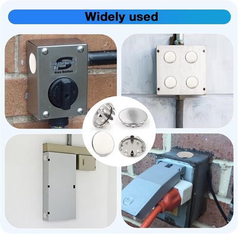 20PCS Seal Electrical Box Knockout in 2 Sizes, Removable Round Steel Instant Knockout Plugs for Closure Unused Electric Box Outlets Holes, Snug Pocket Hole Plugs (1/2'' and 3/4'') in Kuwait