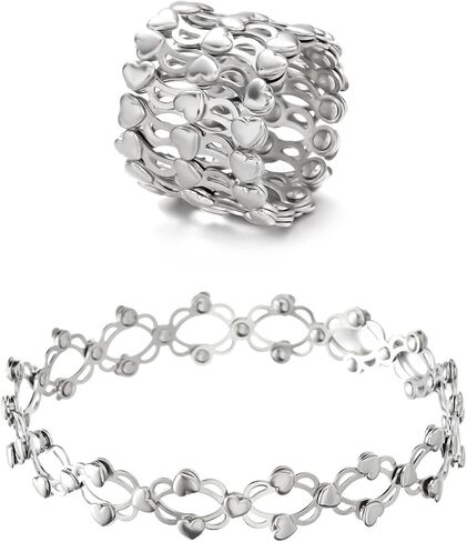 Retractable Ring Bracelet Expandable Ring Bracelet Bracelet Ring That Turns Into A Bracelet Bracelet Flexible Retractile Folding Rings Women Adjustable Bracelet Jewelry in Saudi Arabia