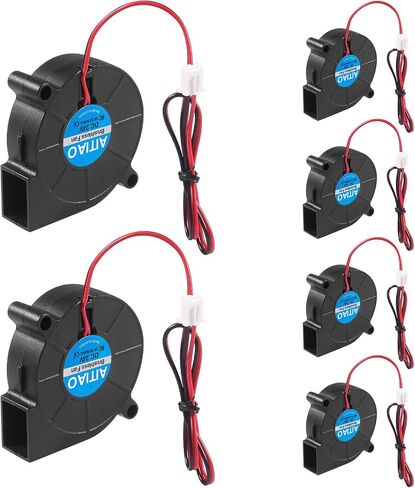6PCS 5015 Blower Fan 5V DC Brushless Cooling Blower Fan 3D Printer Brushless Cooling Fans 50mmx15mm 2PIN in Kuwait