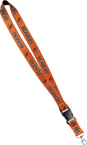 Oregon State Beavers - Satin Keychain Necklace, Oregon State ID Badge Holder - 1 Inch, Carbon Print in Saudi Arabia