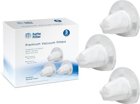 Fette Filter - Hand Vac Filters Compatible with Black + Decker VF110. Compare to Part # VF110, 90558113-01. (Pack of 3) in Saudi Arabia