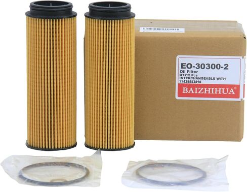 2 حزمة من فلتر الزيت BAIZHIHUA EO-30300 يستبدل 11428583898، HU6022Z، PG99256EX يناسب BMW X5، X7، X3، X4 540i xDrive،740i، M240i، xDrive40i، 340i xDrive، M340i، 440i، M440i، 840i، تويوتا جي آر سوبرا in Saudi Arabia