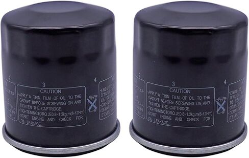 فلتر زيت متوافق مع Yamaha Outboard F15 F25 F40 F50 F60 F70، دراجة نارية YZF-R6 YZF-R1 FZR250 XJR400، 5GH-13440-70 5GH-13440-30 5GH-13440-10 5GH-13440-00 عبوتان in Saudi Arabia