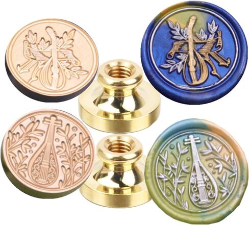 Wax Seal Stamp Kit, ONWINPOR 6pcs Rose Flower Wax Stamp Set Rose Sealing Stamp No Handle, Great DIY Sealing Wax Tools for Invitation Envelope Gift Wrapping (KIT01) in Saudi Arabia