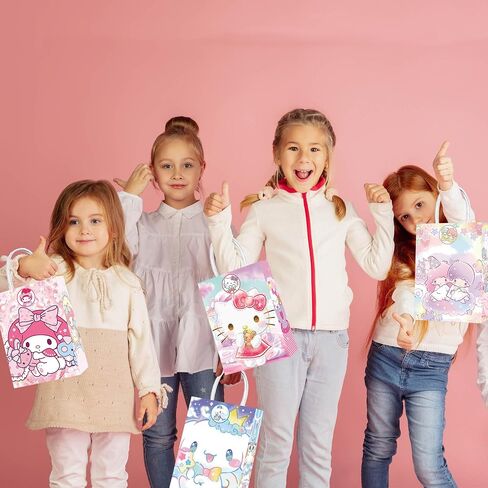 fulchun kawaii زينة عيد ميلاد، 12pcs لطيف الكرتون جودي أكياس أكياس الحلوى kawaii للأطفال kawaii عيد ميلاد صالح الحزب، kawaii زينة عيد ميلاد in Saudi Arabia