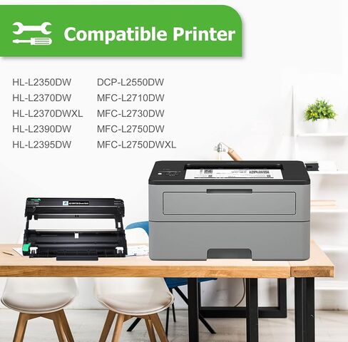 استبدال وحدة الطبل المتوافقة مع Aztech لـ Brother DR730 DR-730 DR 730 لطابعة MFC-L2710DW MFC-L2750DW HL-L2395DW HL-L2370DW HL-L2350DW HL-L2390DW DCP-L2550DW MFC-L2750DWXL (أسود 2 حزمة) in Kuwait