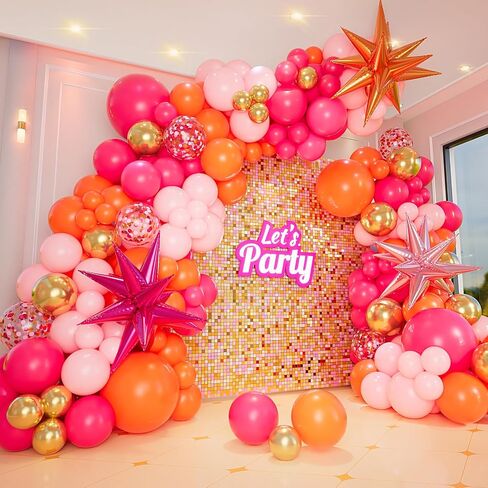 Bonropin 161pcs Black and Gold Balloons Garland Arch Kit with Explosion Star Balloons, 5/10/12/18in Black Gold Confetti Latex Balloons for Anniversary Birthday Party 2024 Graduation Decorations in Kuwait