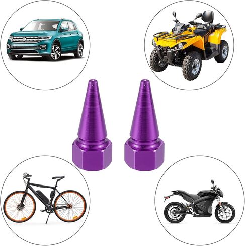 X AUTOHAUX 5 قطعة أسود سبايك عجلة الإطارات صمام الهواء الجذعية غطاء تغليف عالمي لسيارة شاحنة دراجة نارية in Saudi Arabia