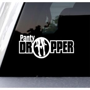 Sunset Graphics & Decals Panty Dropper Decal Vinyl Car Sticker | Cars Trucks Walls Laptop Funny | White |6.5 in|SGD000182