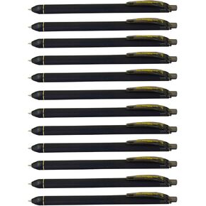 Pentel EnerGel Kuro Liquid Gel Pen, (0.7mm) Medium line, Black Ink, 12 Pack (BL437R1-A)