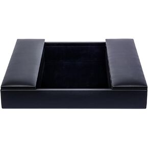 Dacasso Black Enhanced Leatherette Conference Room Organizer