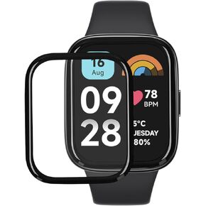 kwmobile Protective Film Compatible with Xiaomi Redmi Watch 3 Active Screen Protector - 2X Smart Watch Protector Anti-Fingerprint