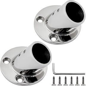 SHENGHUISS Boat Hand Rail Base 316 Stainless Steel Marine Hardware Boat Handle Railing Fitting Pipe with Installation Accessories