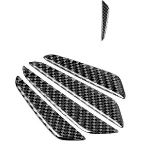 TOMALL 4 Pcs Car Door Anti-Collision Strip Door Edge Guards Anti-Rub Protector Trim Carbon Fiber Texture Car Door Corner Bumper Protector Anti-Scratch Universal for All Cars SUV (D)