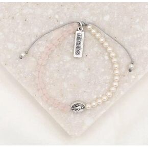 My Saint My Hero Mother Mary, Mother Me Blessing Bracelet- Silver/Swarovski
