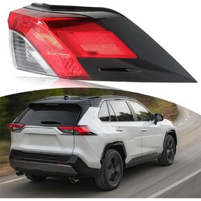 WFLNHB Right Side Tail Light Assembly Replacement for Toyota RAV4 2019 2020 2021 Passenger Side Rear Tail Light Lamp TO2805148 815500R090